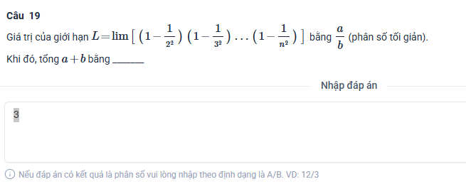 Hướng dẫn thi thử ĐGTD trên Hava TSA cau hoi dang dien dap an