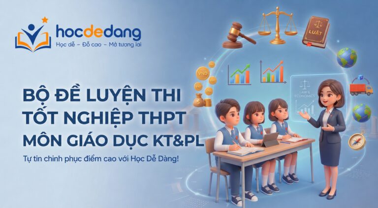 Bộ 40+ đề thi Tốt nghiệp THPT môn Giáo dục KTPL 2026