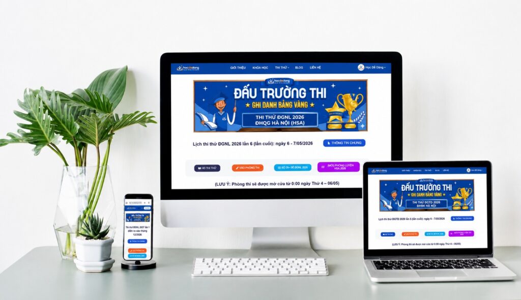 Banner thi thử cùng Học Dễ Dàng