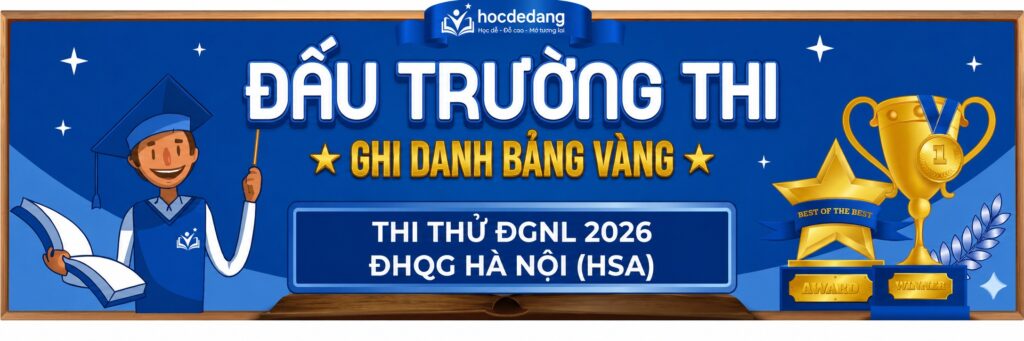 banner học dễ dàng thi thử đgnl 2026 hsa